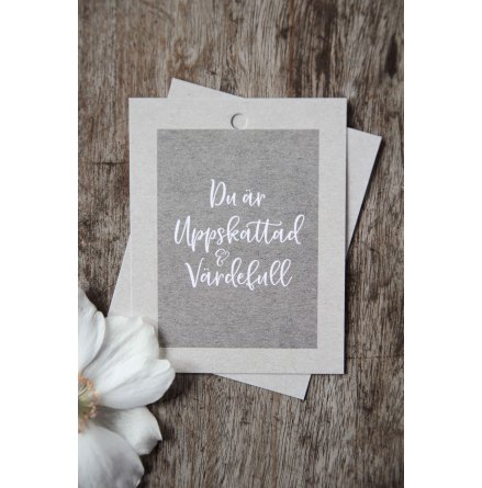 G�vokort Du �r uppskattad & v�rdefull