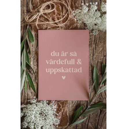 Majas Vykort Du �r s� v�rdefull & uppskattad