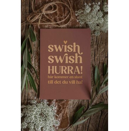 Majas Vykort Swish Swish Hurra