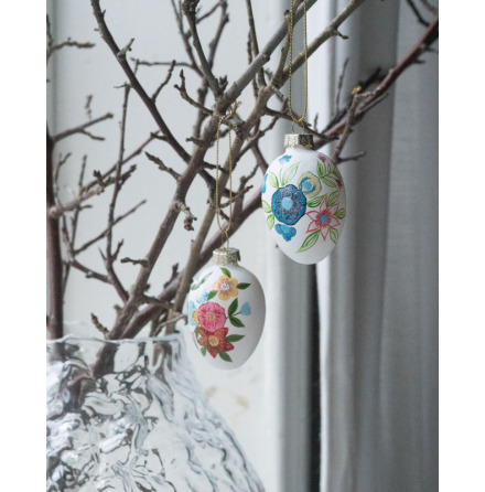 H�nge �gg Blomma Glitter 6st