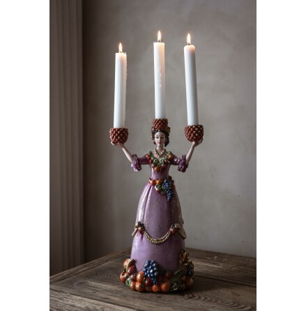 Trearmad Ljusstake Dolores Frukt