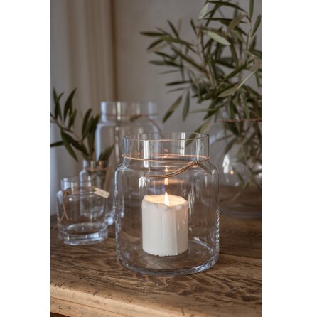 Glasvas Rak 15x18 cm