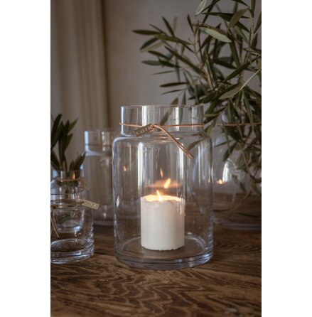 Glasvas Rak 15x22,5 cm