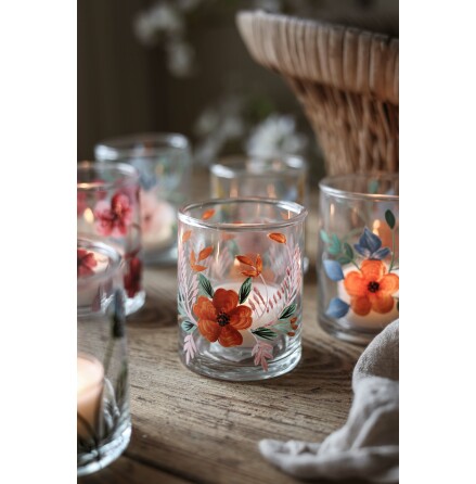 Alba Flower Lykta 7x6cm